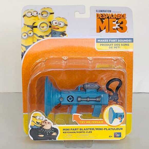 Thinkway Toys Despicable Me 3 - Mini Fart Blaster Keychain New Sealed - Picture 6 of 13